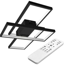   LED csillár mennyezeti lámpa 72W CCT GALAXIS ORION fekete + távirányító