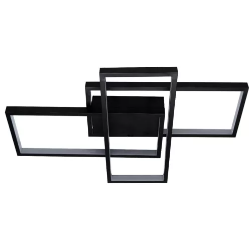 LED csillár mennyezeti lámpa 72W CCT GALAXIS ORION fekete + távirányító