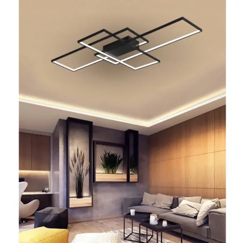 LED csillár mennyezeti lámpa 126W CCT GALAXIS HYDRA fekete + távirányító