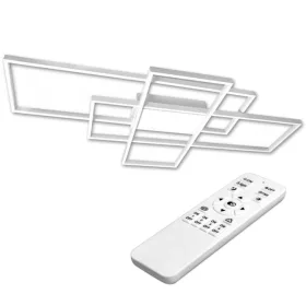   Geometrikus mennyezeti lámpa LED csillár 130W 3000K-6500K fehér + távirányító