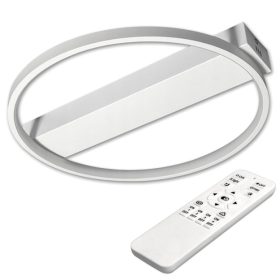   Kerek mennyezeti lámpa LED csillár 33W 3000K-6500K fehér + távirányító