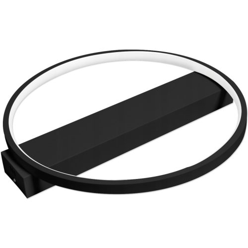 Kerek mennyezeti lámpa LED csillár 33W 3000K-6500K fekete + távirányító