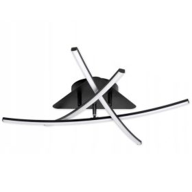   Geometrikus mennyezeti lámpa LED csillár MODENA LORIA 29W 4000K fekete