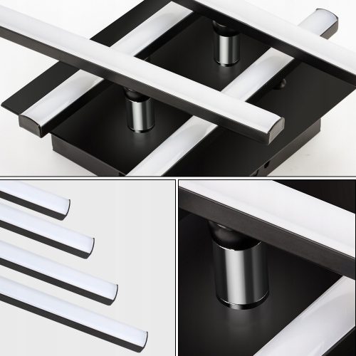 Geometrikus mennyezeti lámpa LED csillár MODENA GRANDO 34W 4000K fekete