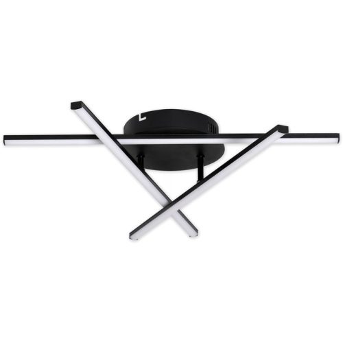 Geometrikus mennyezeti lámpa LED csillár 27W 4000K fekete