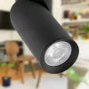GU10 LED fali lámpa, mozgatható, fekete Tuba Spot RITA