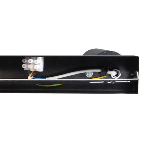 Fali lámpa tartó 2x GU10 LED, mozgatható, fekete