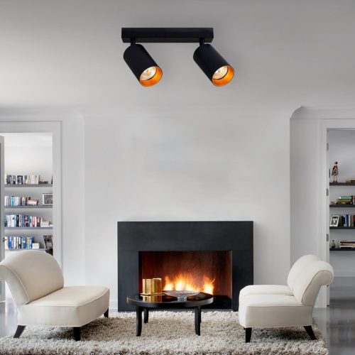 ERIS GOLD 2x GU10 LED mennyezeti lámpa, állítható