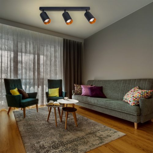 ERIS GOLD 3x GU10 LED mennyezeti lámpa, állítható