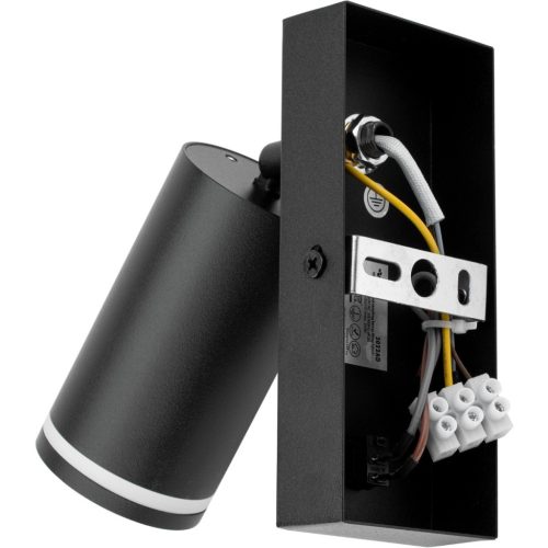 RING oldalfali spotlámpa fekete kapcsolóval