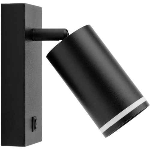 RING oldalfali spotlámpa fekete kapcsolóval