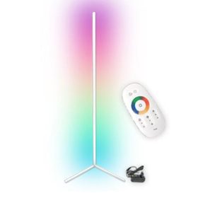   Sarok állólámpa fehér 20 W RGB színváltó távirányító
