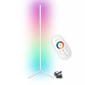   Sarok állólámpa fehér 20 W RGB színváltó távirányító