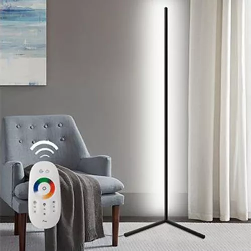 Sarok állólámpa fehér 20 W RGB színváltó távirányító