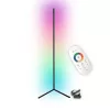 Sarok padlón álló lámpa fekete 20W RGB színváltó távirányító
