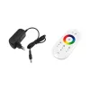 Sarok padlón álló lámpa fekete 20W RGB színváltó távirányító