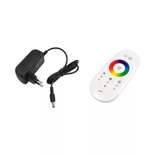 Sarok padlón álló lámpa fekete 20W RGB színváltó távirányító