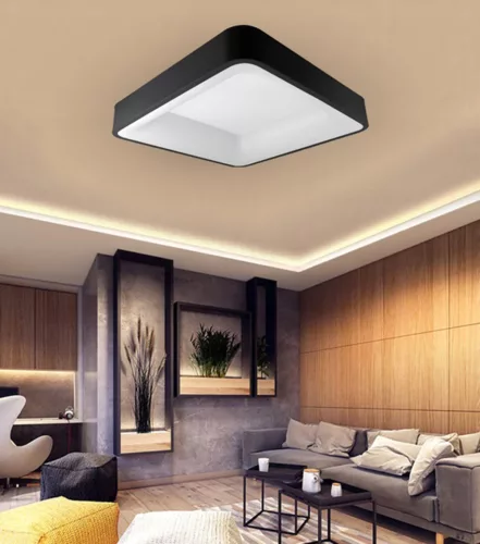 LED csillár mennyezeti lámpa GALAXIS ARIES 54W 3000K-6500K fekete + távirányító