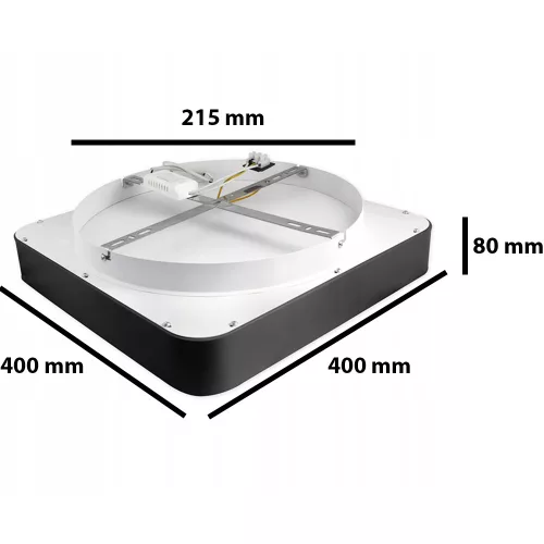 LED csillár mennyezeti lámpa GALAXIS ARIES 54W 3000K-6500K fekete + távirányító