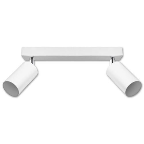 Fali lámpa, felületre szerelhető, 2x GU10, matt fehér króm, Bardo, Masterled