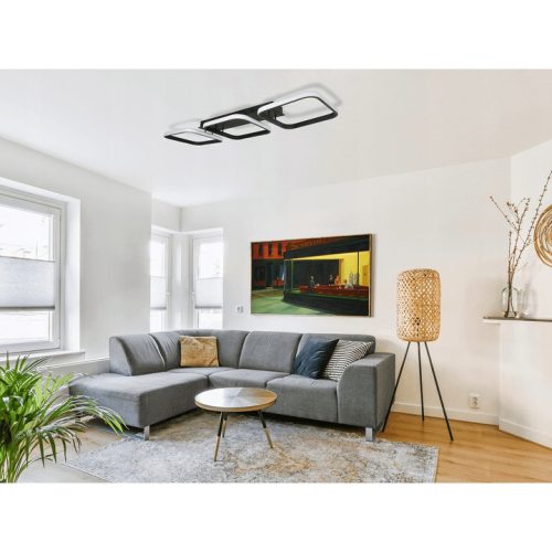 LED csillár mennyezeti lámpa 33W NEBULA CANIS Fekete