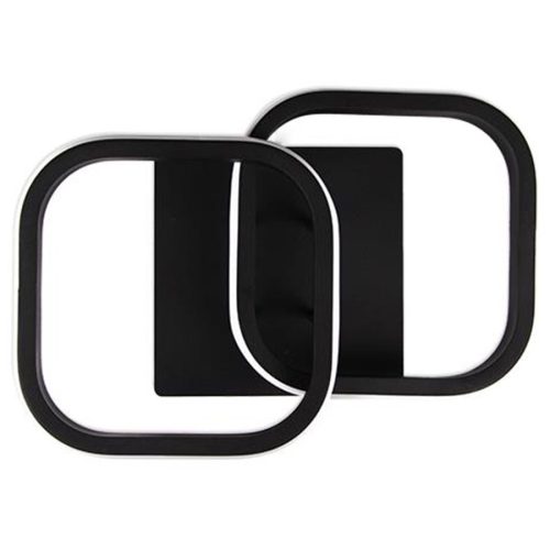 LED csillár mennyezeti lámpa 16W NEBULA GEMINI Fekete