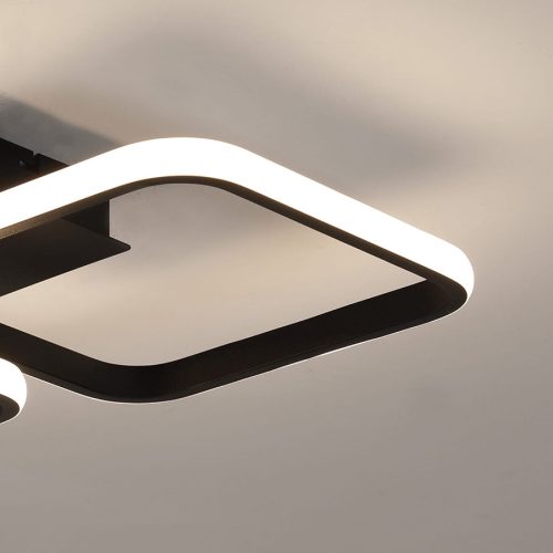 LED csillár mennyezeti lámpa 16W NEBULA GEMINI Fekete