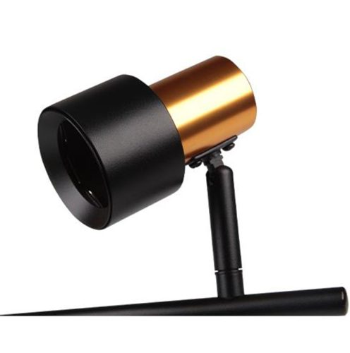 Fali lámpa mennyezeti lámpa spot reflektor fekete arany LED mozgatható 2xGU10 35W