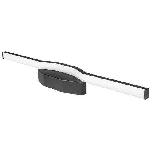 LED fali lámpa, felületre szerelhető, 10W, 1340lm, 4000K, semleges, 110°, fekete, Mila Masterled