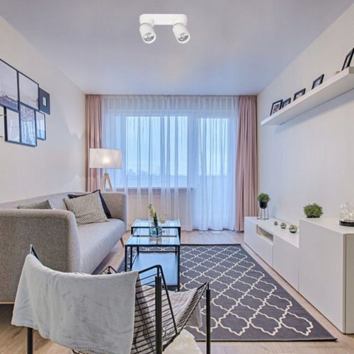 TIMO mennyezeti fali lámpa fali lámpa reflektor mozgatható halogén lámpatest 2xGU10 fehér LVT