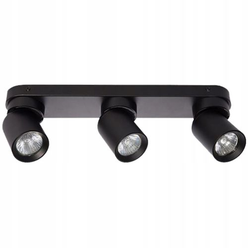 TIMO mennyezeti fali lámpa fali lámpa reflektor mozgatható halogén lámpatest 3xGU10 fekete LVT