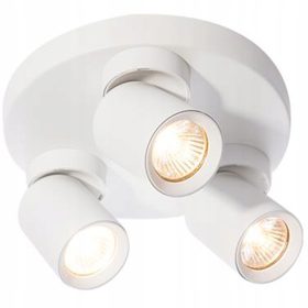   TIMO mennyezeti fali lámpa fali lámpa reflektor mozgatható halogén lámpatest 3xGU10 fehér kerek LVT