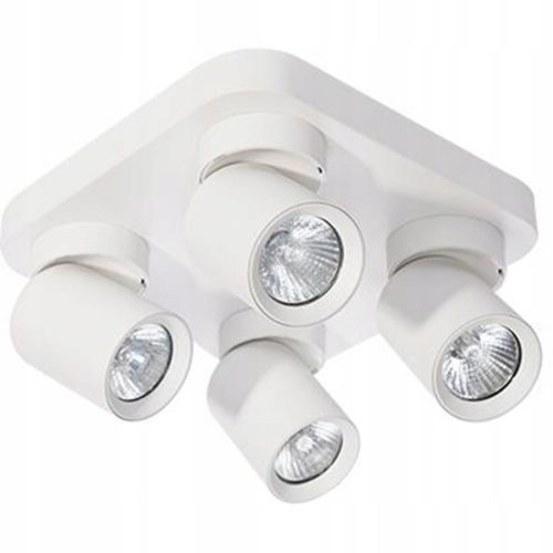 TIMO mennyezeti fali lámpa fali lámpa reflektor mozgatható halogén lámpatest 4xGU10 fehér négyzet LVT