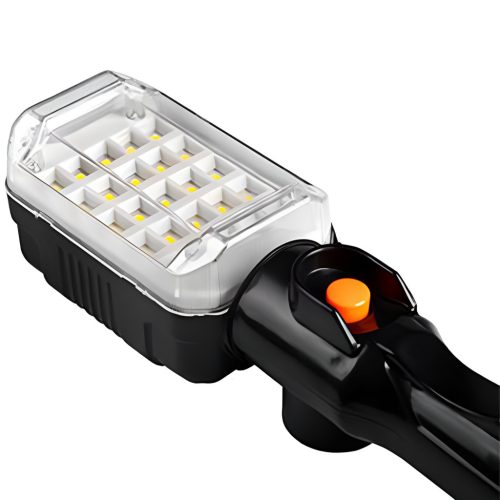 Műhely Zseblámpa Garázslámpa LED 230V 12W 960lm Mágneses kampó kábelen 5m MasterLED