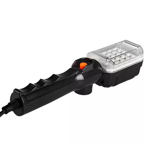 Műhely Zseblámpa Garázslámpa LED 230V 12W 960lm Mágneses kampó kábelen 5m MasterLED