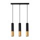 KEON 3xGU10 fekete + arany MASTERLED mennyezeti függőlámpa