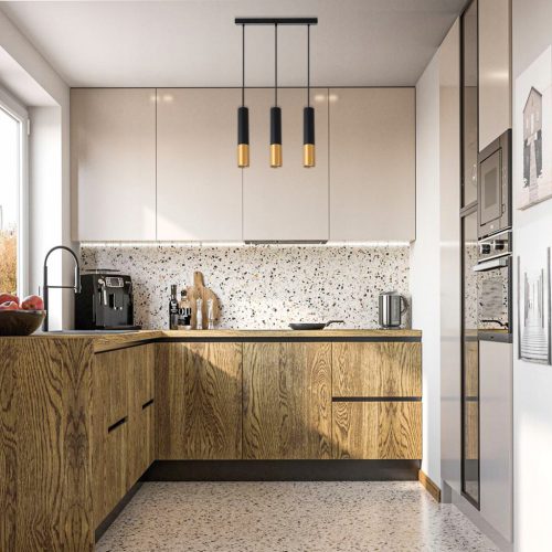 KEON 3xGU10 fekete + arany MASTERLED mennyezeti függőlámpa