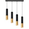 KEON 4xGU10 fekete + arany MASTERLED mennyezeti függőlámpa