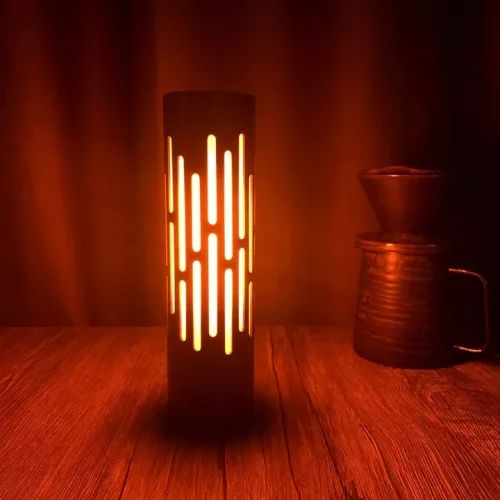 Igni Masterled 3,6 W-os, 1800 K-es meleg fehér LED asztali lámpa tűzeffektussal és ki-be kapcsolóval