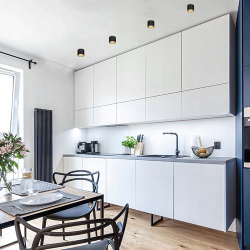 Felületre szerelhető LED GOLDA halogén mennyezeti lámpatest GX53 kerek cső fekete - arany