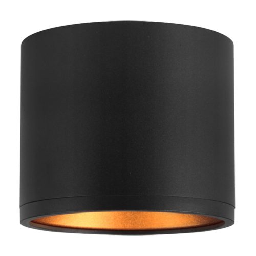 Felületre szerelhető LED GOLDA halogén mennyezeti lámpatest GX53 kerek cső fekete - arany