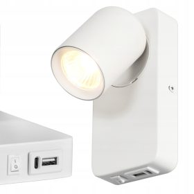   Timo Masterled GU10 USB felületre szerelhető olvasólámpa matt fehér