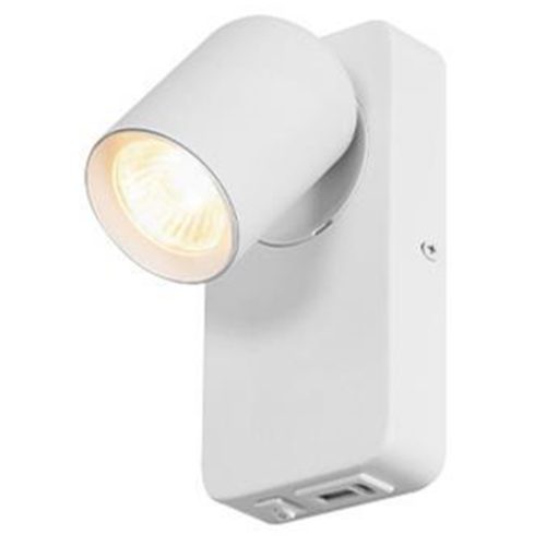 Timo Masterled GU10 USB felületre szerelhető olvasólámpa matt fehér