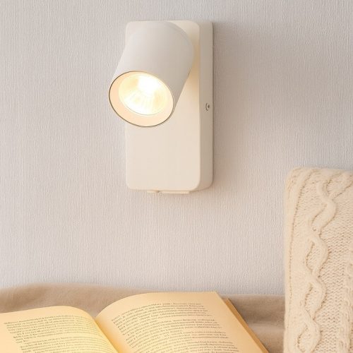 Timo Masterled GU10 USB felületre szerelhető olvasólámpa matt fehér