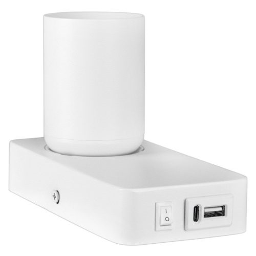 Timo Masterled GU10 USB felületre szerelhető olvasólámpa matt fehér