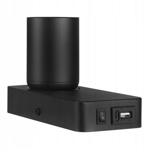 Timo Masterled GU10 USB felületre szerelhető olvasólámpa matt fekete