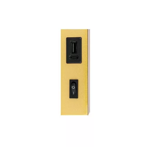 Fali lámpa, felületre szerelhető olvasólámpa, G9, USB kapcsoló, arany, Bali, Masterled