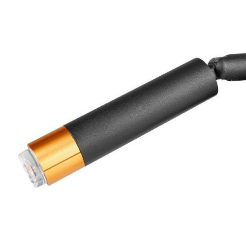 Fali lámpa, spotlámpa, fali lámpa, olvasólámpa, polc, G9, USB-A, USB-C, fekete-arany, Masterled