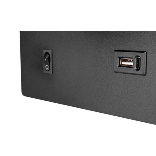 Fali lámpa, spotlámpa, fali lámpa, olvasólámpa, polc, G9, USB-A, USB-C, fekete-arany, Masterled