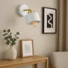 Fali Lámpa Spotlámpa Sconce E27 Mozgatható Fehér Elza Arany Masterled